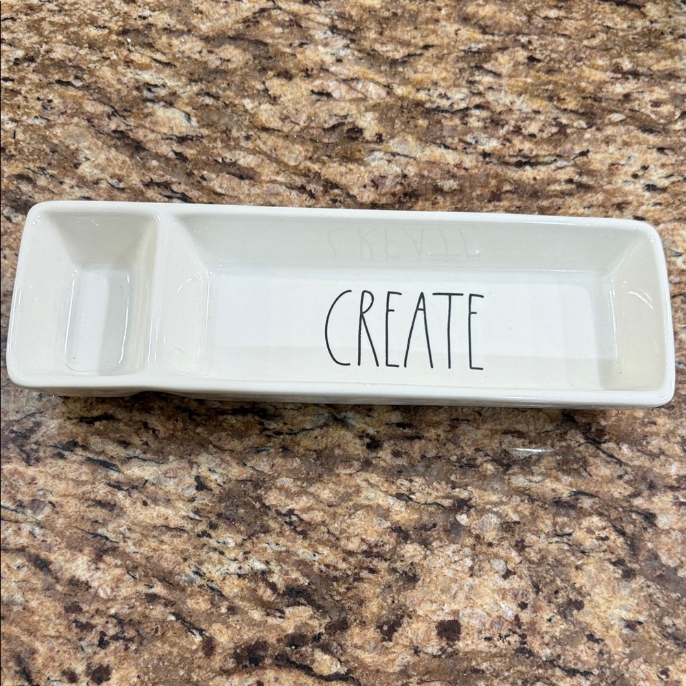 Rae Dunn White 'Create' Tray
